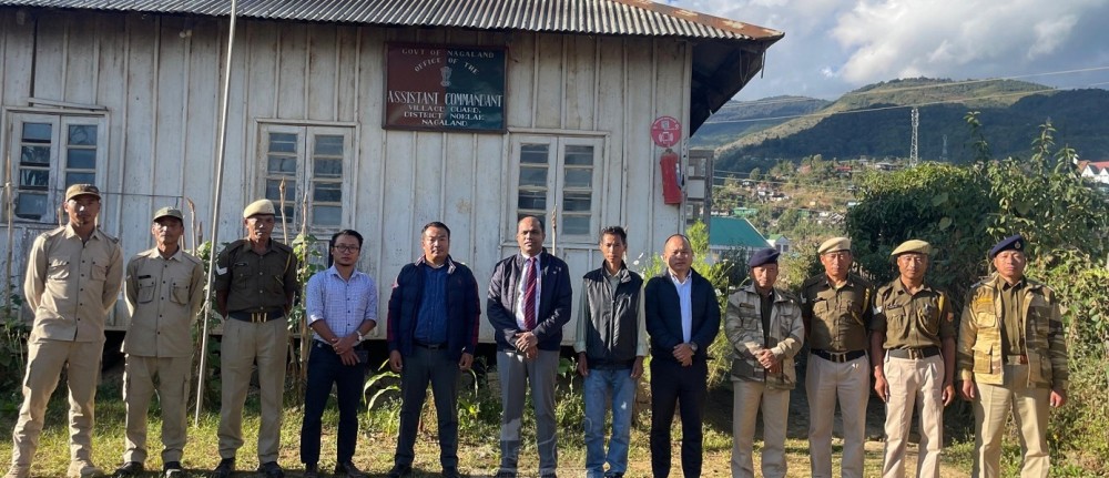 Mohammed Ali Shihab A, IAS, Secretary during his visit to Noklak. (DIPR Photo)
